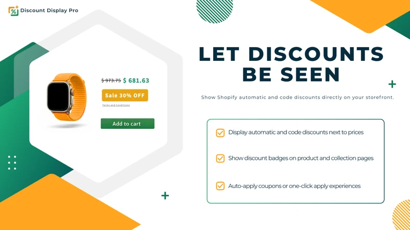 Discounts Display Pro