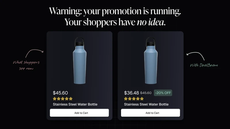 DealBeam: Strikethrough Price