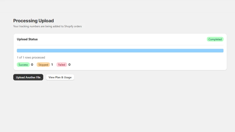 TrackShip: Bulk Tracking