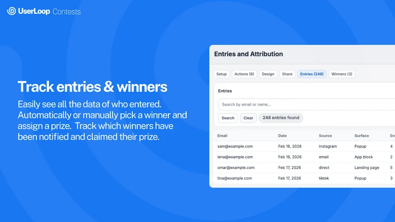 UserLoop Contests & Giveaways
