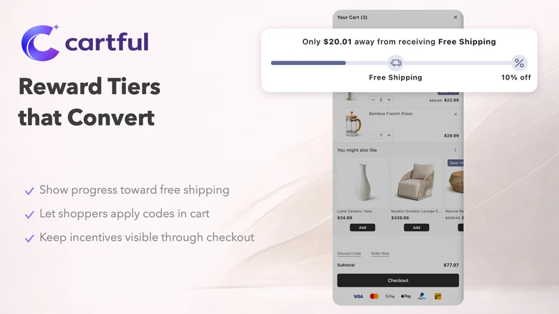 Cartful: Upsell Cart Drawer