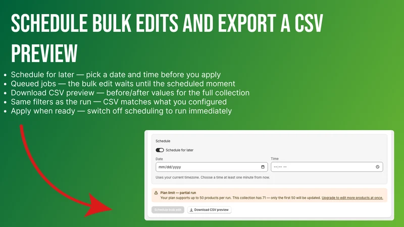 Bulkify: Bulk Edit, Tags & CSV