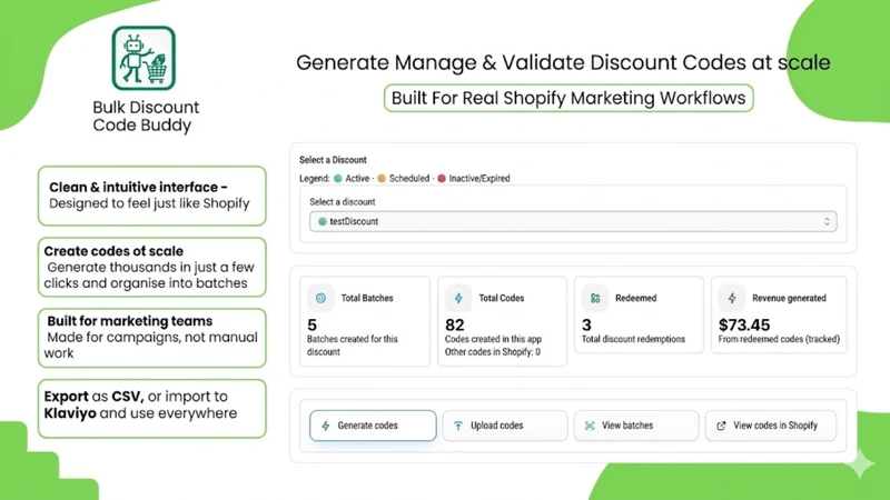 Bulk Discount Code Buddy