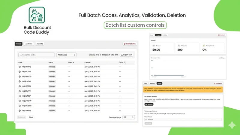 Bulk Discount Code Buddy
