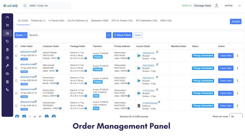 Ad2Ship: eCommerce Shipping