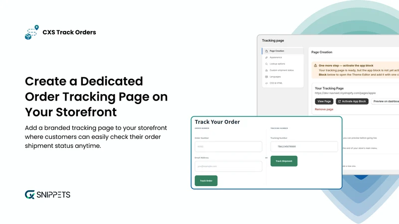 CXS Track Orders