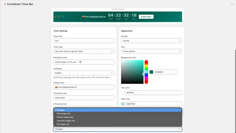 Pulse: Countdown Timer Bar