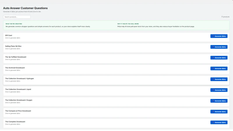 ClikBooster AI Store Optimizer
