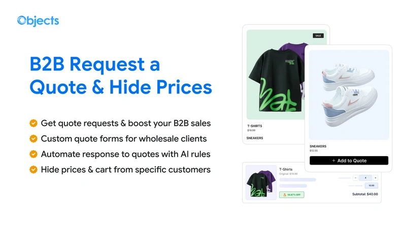 B2B Request Quote & Hide Price