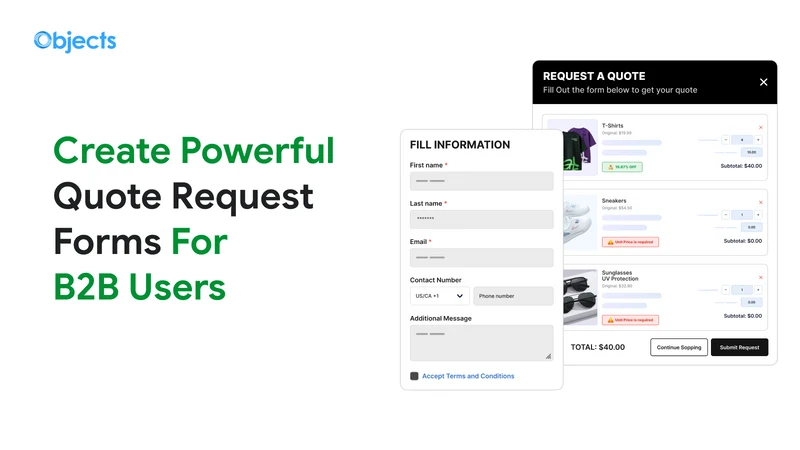 B2B Request Quote & Hide Price