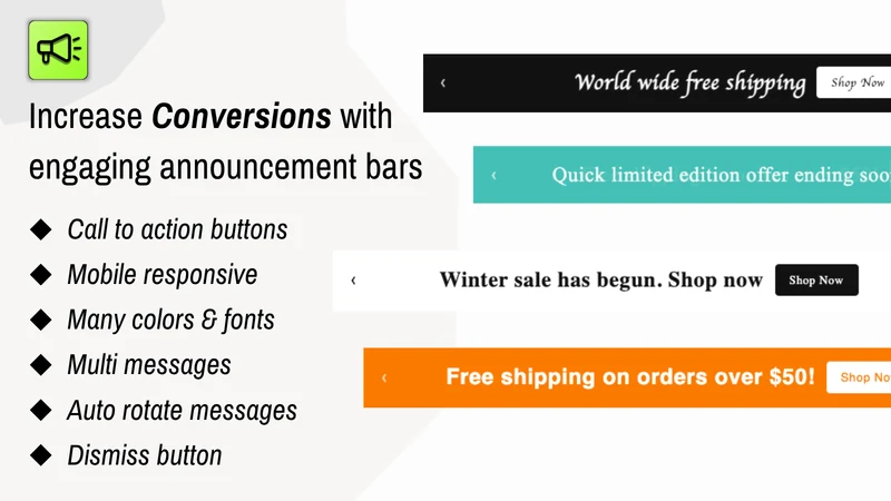 Zentra Announcement Bar