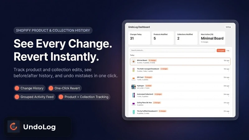 UndoLog: Track & Undo Changes