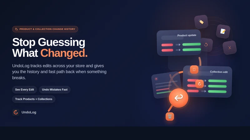 UndoLog: Track & Undo Changes