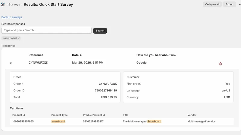 Swoop Survey