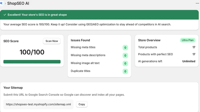 ShopSEO AI