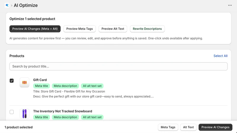 ShopSEO AI