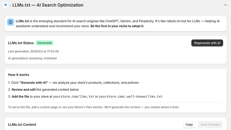 ShopSEO AI