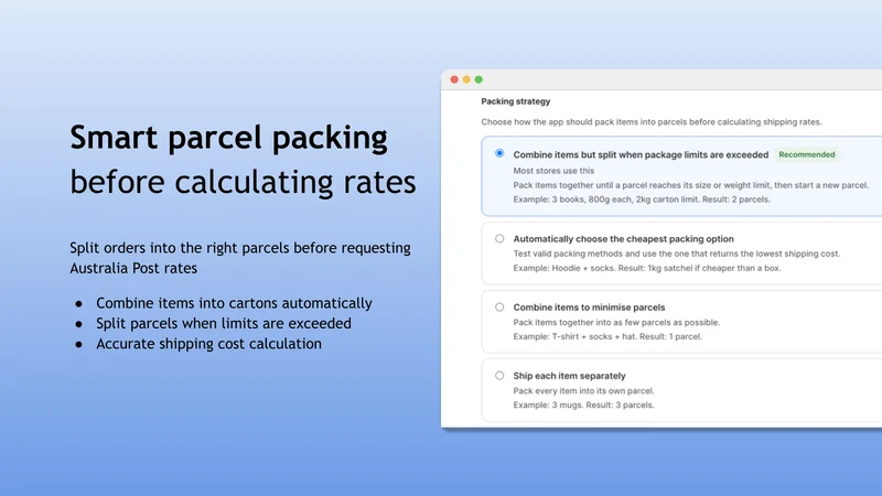 TrkShp: Shipping Calculator