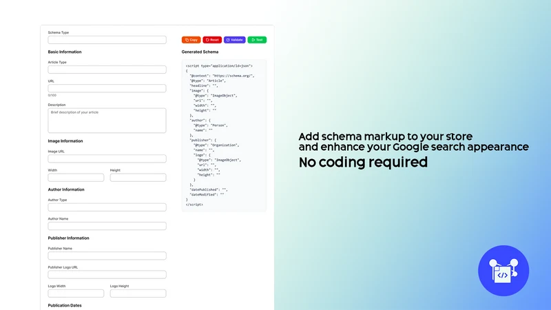 Schema Markup Generator Plus