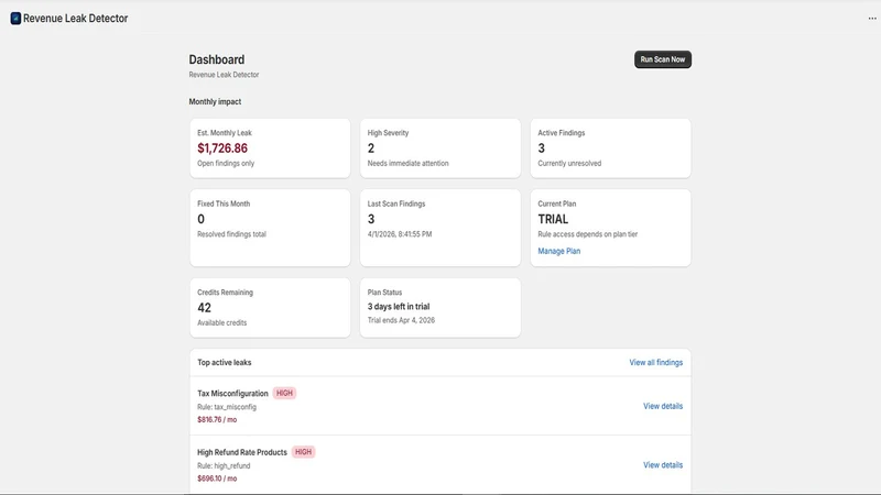 Revenue Leak Tracker
