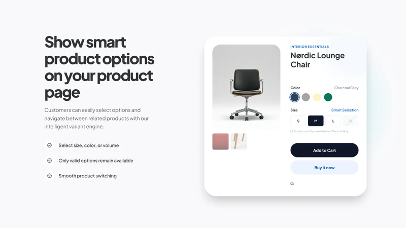 Product Option Groups 360
