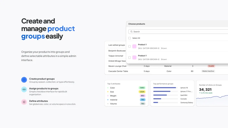Product Option Groups 360