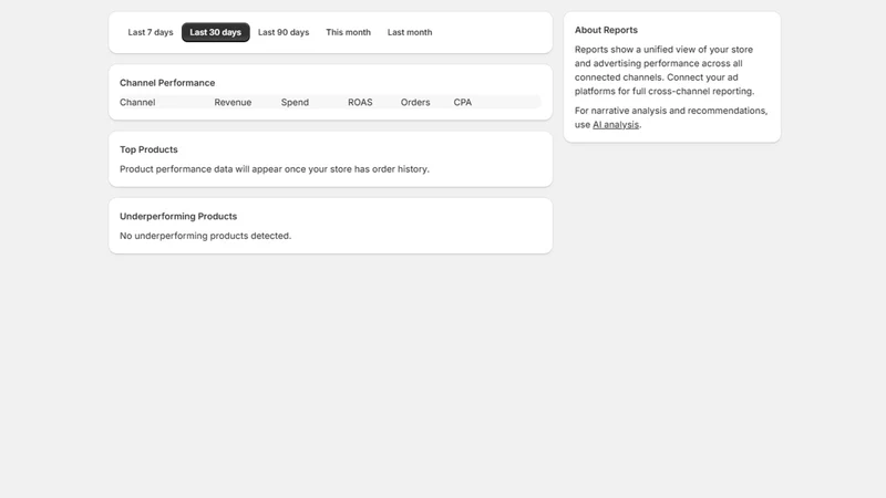 Peakmerce ‑ ROAS & Attribution