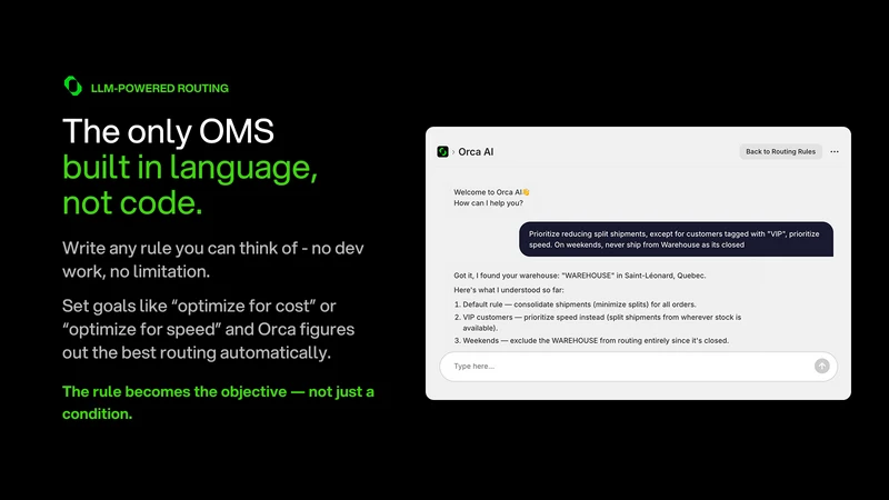 Orca: AI‑powered OMS