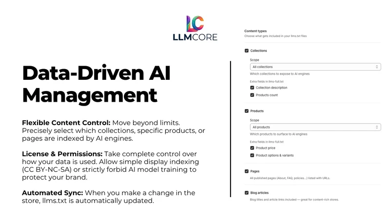 LLM Core: agents.md & llms.txt