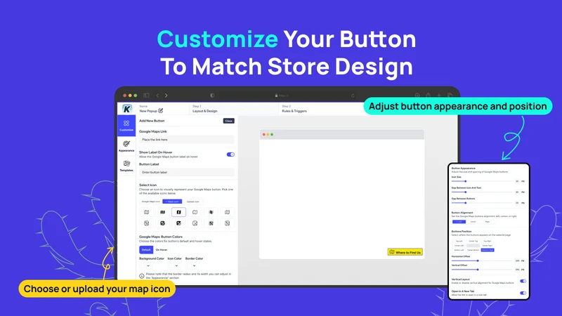 K: Google Maps Button
