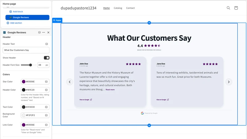 Add Google Reviews ‑ Boltverk