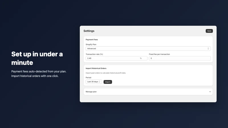 SimpleProfit: Profit Dashboard