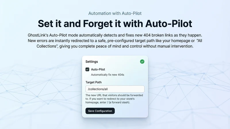 GhostLink – 404 Auto Redirects