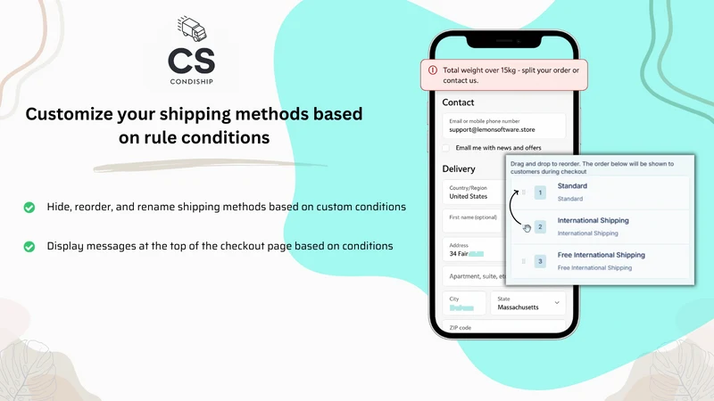 CondiShip: Shipping Rules