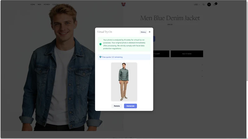 Vovrix AI Virtual Try‑On