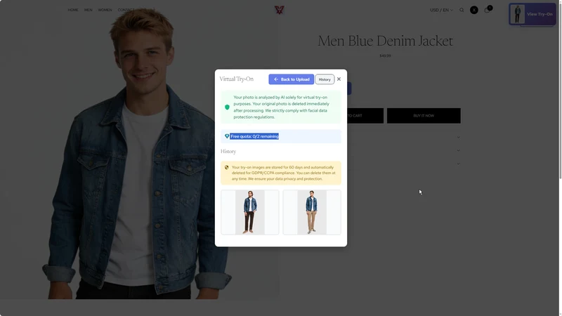 Vovrix AI Virtual Try‑On