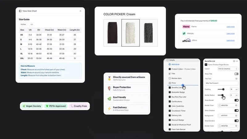 Sumo Product Page Blocks
