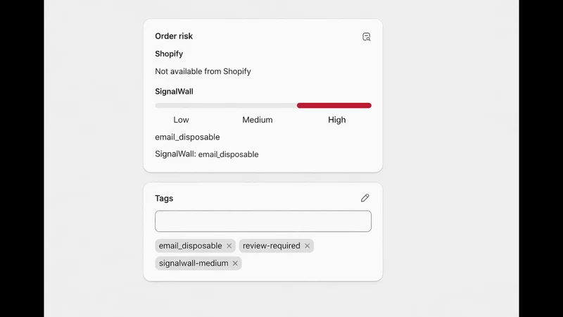 SignalWall Fraud Filter