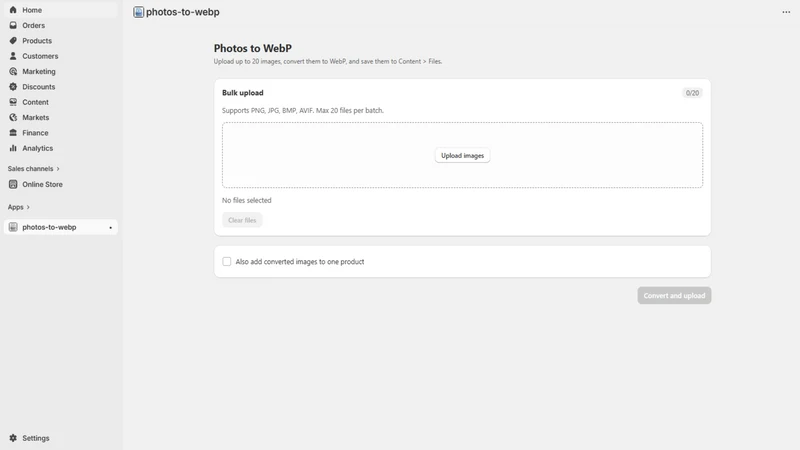 LH Photos to WebP