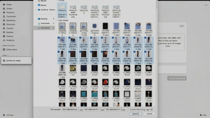 LH Photos to WebP
