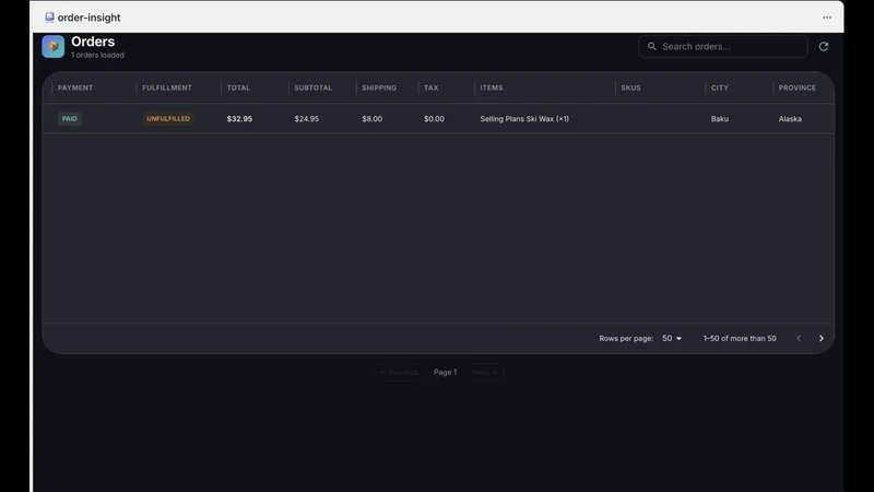 Order Insight