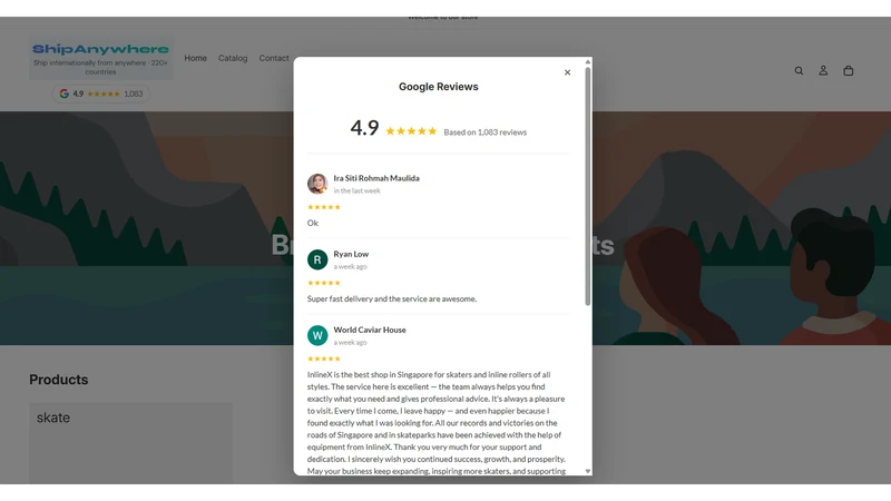 LogoBadge ‑ Google Reviews
