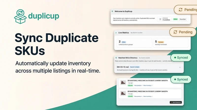 Duplicup ‑ Duplicate SKU Sync