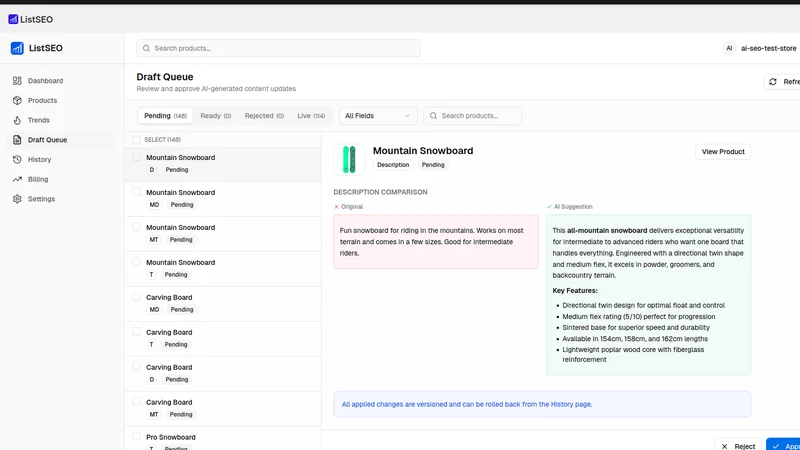 ListSEO: AI SEO You Control