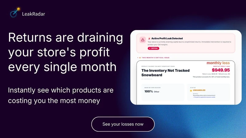 LeakRadar ‑ Profit Leaks