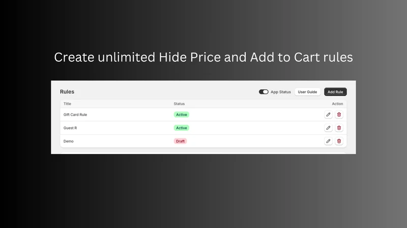 HIDR: Hide Price & Add to Cart