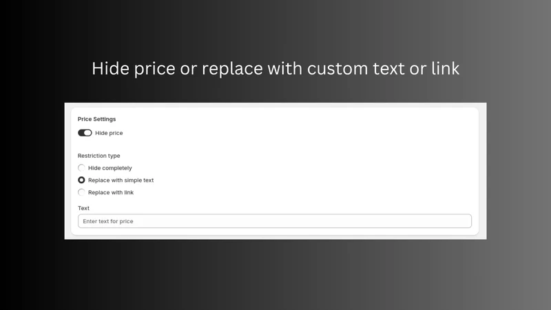 HIDR: Hide Price & Add to Cart