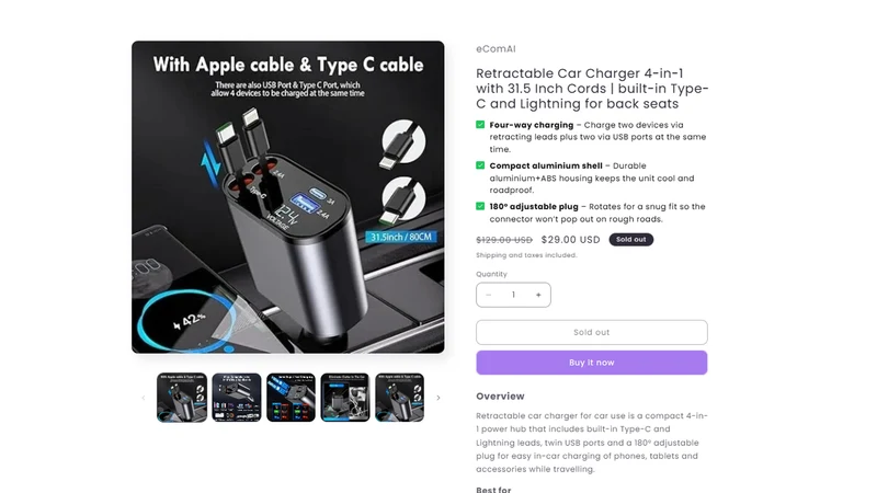eComAI Product Page Builder