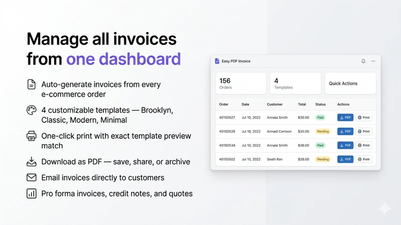 Easy PDF Invoice