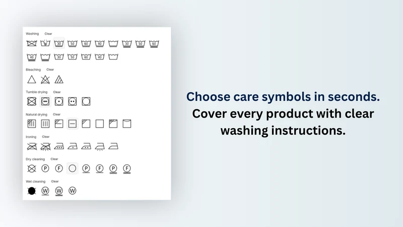 Clothix ‑ Laundry Symbols